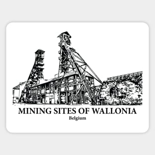 Mining Sites of Wallonia - Belgium Sticker